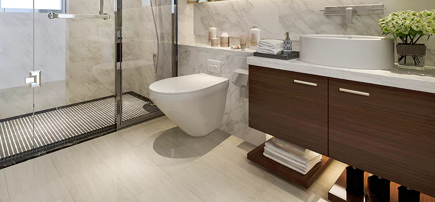 Burst Pipe Bathroom Cleanup in Mansfield